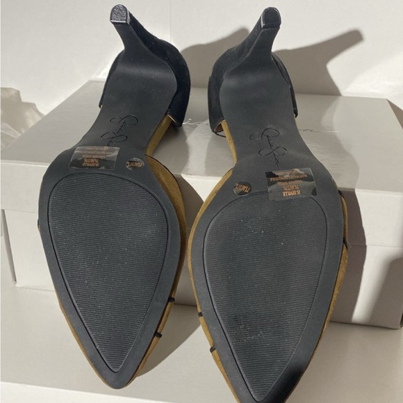Jessica Simpson Seville D’Orsay Suede Pumps In Bronze - Picture 9 of 14